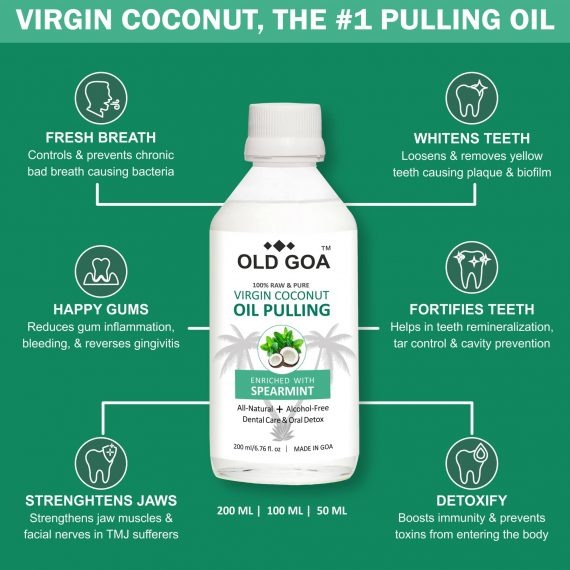 Virgin coconut oil pulling