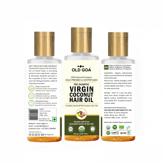 virgin coconut hair oil- oldgoa.in